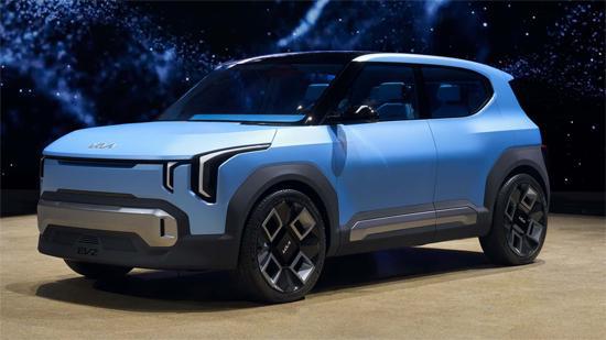 DB电竞定位纯电小型SUV 起亚EV2概念车发布